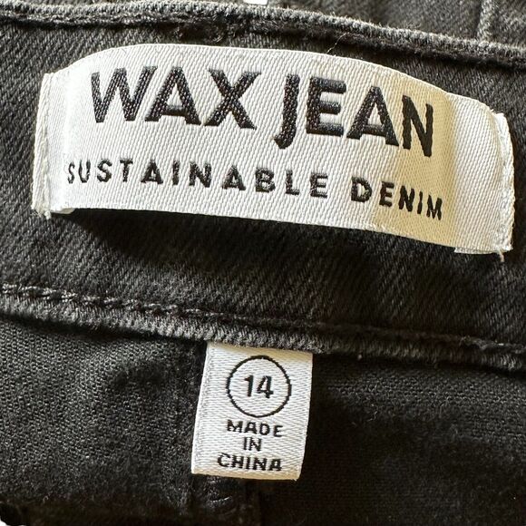 Wax Jean Women's Sustainable Denim Bootcut Stretch Black Size 14 - Picture 6 of 8